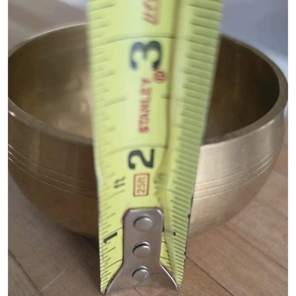 Brass Tibetan Singing Bowl Only Yoga Sound Healing Meditation‎ Instrument Church